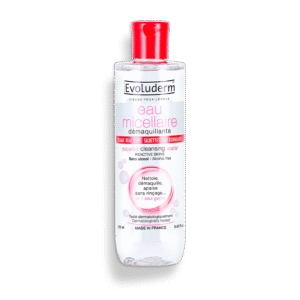 Evoluderm - Eau Micellaire Démaquillante Peaux Réactives, Sujettes aux Rougeurs - 500ml